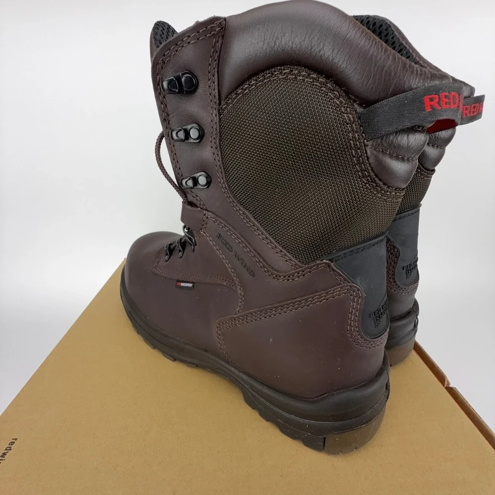 Red Wing King Toe 8-Inch Waterproof Work Boots Leather Mens 10 EE 3548‎ NOS NWT
